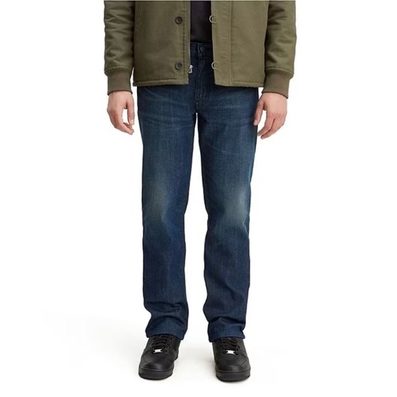NWT Levi's Men's 514 STRAIGHT FIT FLEX JEANS Stretch Burch Dark Wash Size 32x34